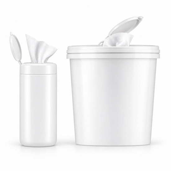 Blank wet wipes packaging - Canister Packaging